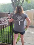 Corks are for Quitters, V neck T Shirt